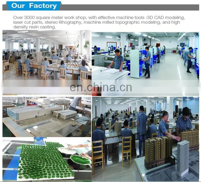 Construction building layout scale model making , real estate building model