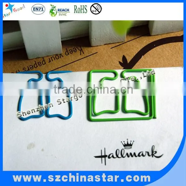 Unique airplane shape paper clips in tin box