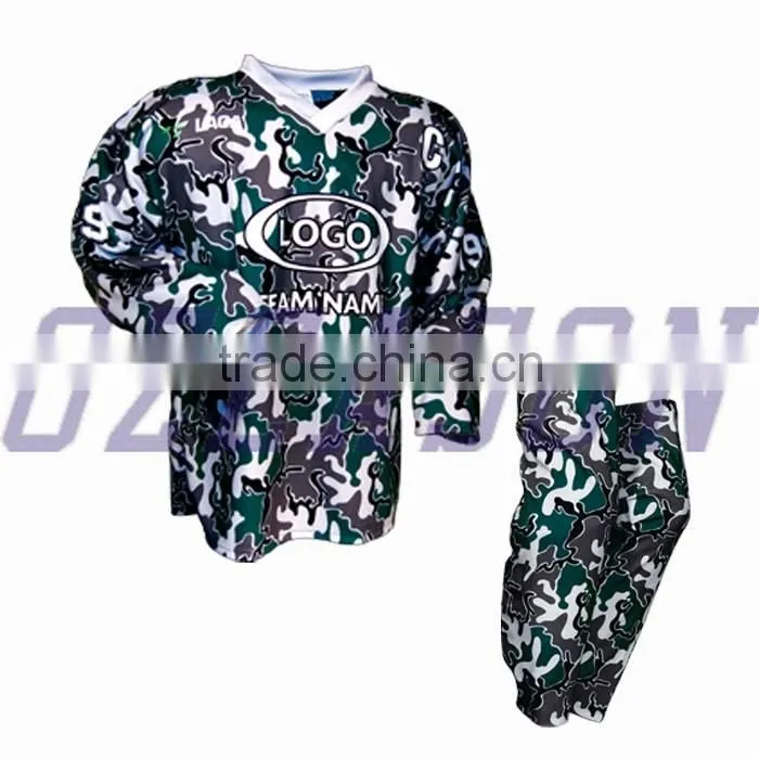 Hot sale custom design sublimation hockey jerseys matched ice hockey socks