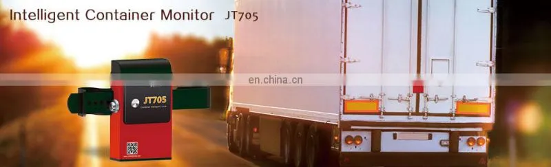 GPS container lock tracker JT705 lock unlock by QR code on site and SMS software APP remotely
