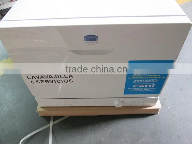 SAA/MEPS/WELS 6 sets tabletop dishwasher for home or hotel