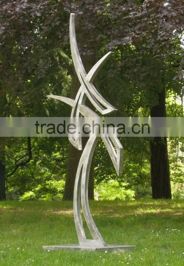 stainless steel garden sculpture