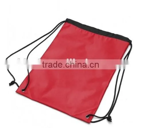 Customized logo satin drawstring bag