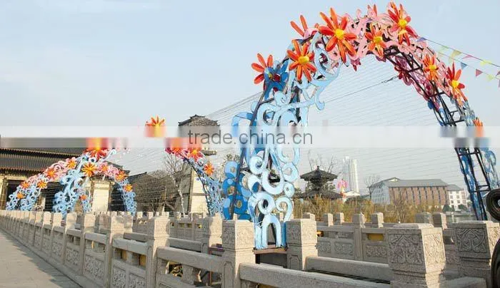 Flower design arches Lights decoration