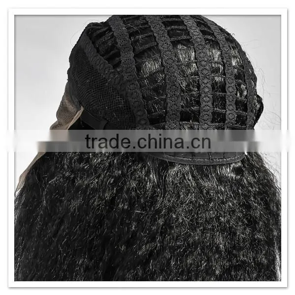 2016 Popular Mongolian kinky curly lace human hair front wig
