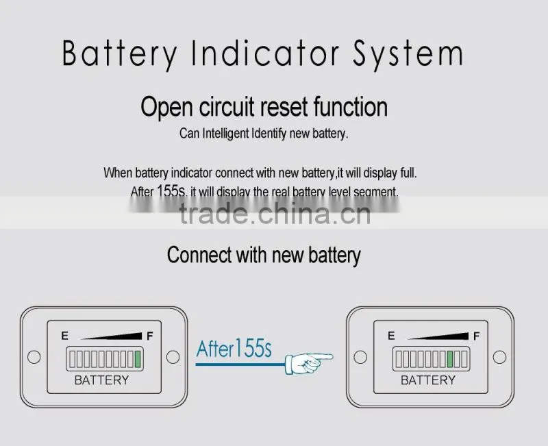 Lead acid storage battery Battery Indicator 12V 24V 36V 48V 72V