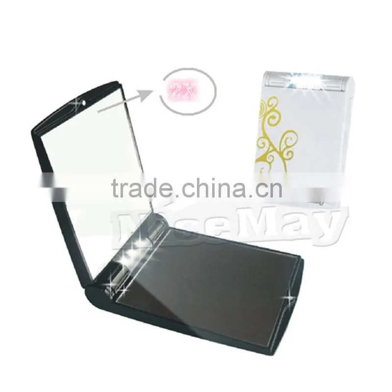 Wholesale Square OEM ODM Cosmetic Mirror with 3 LED Lights