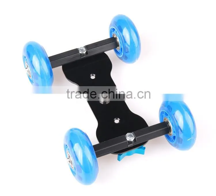 NEWER Tabletop Mobile Rolling Slider Dolly Car Skater Video Track Rail Camera