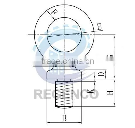 Carbon Steel Drop Forged BS-3 Eye Bolt Fastener