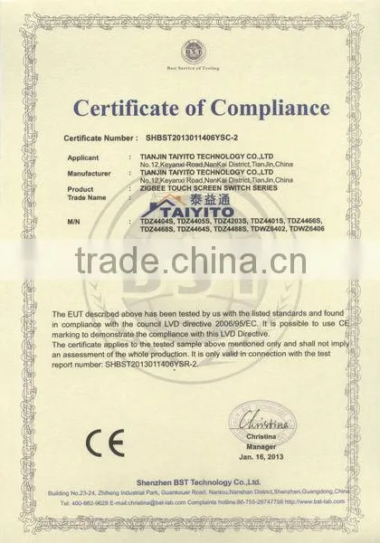 TAIYITO ZIGBEE Bidirection remote control smart home automation,wireless wifi control smart home
