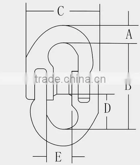 chain alloy steel g80 hammer lock