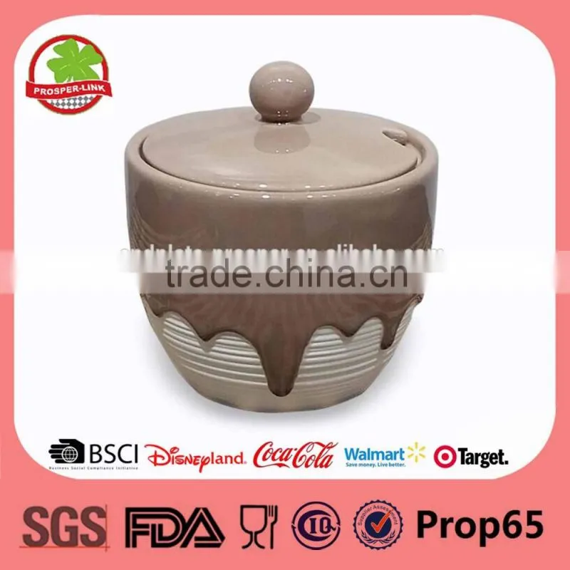 Ceramic soup bowl with lid wholesale