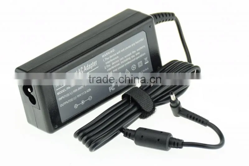 China supplier universal laptop charger for Acer 19v 3.42a 3.0*1.0mm
