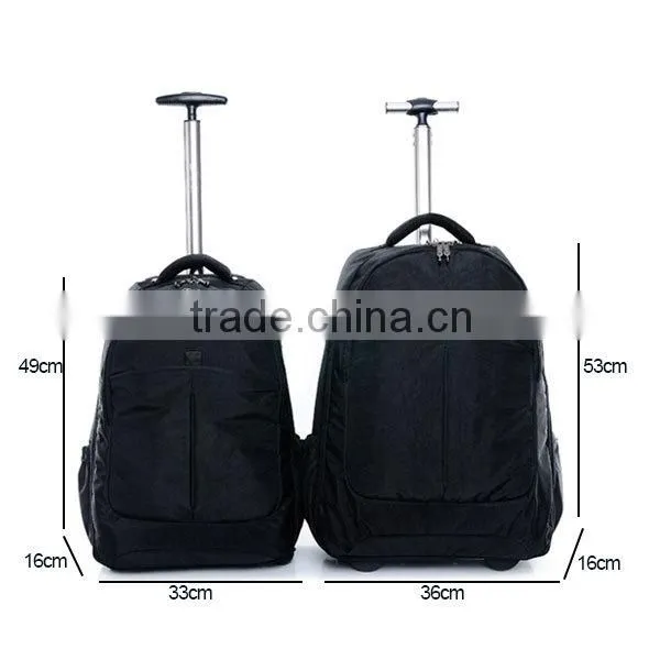 Hot selling cheap trolley laptop backpack with trolley
