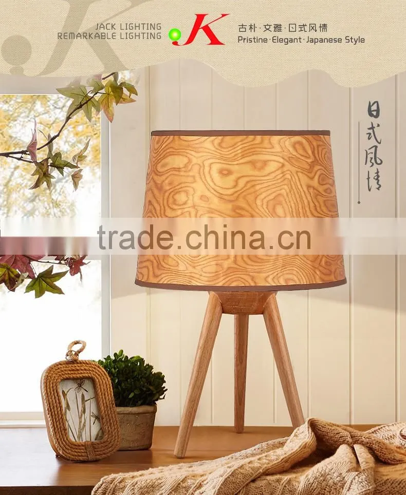 Wooden LED Table Lamp wood LED Table light The Nordic contracted solid wood table lamp JK-879-07