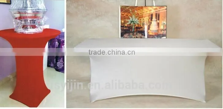 colorful white table cloth for events