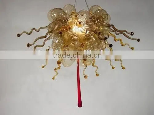 Large Murano Blown Glass Pendant Light, Chihuly Glass Chandelier