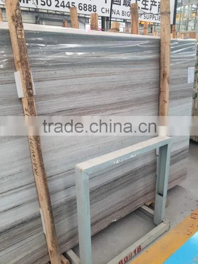 Cheap Chinese brown marble new Ouwang marble slab with white veins