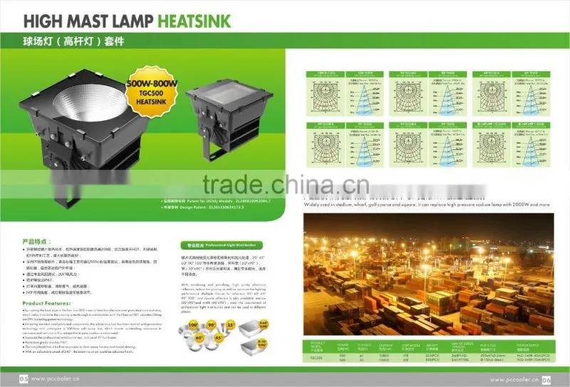 500w led flood light projection lamp for stadium,park