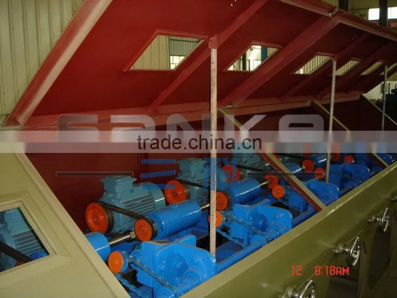 High efficiency round pipe polishing machine