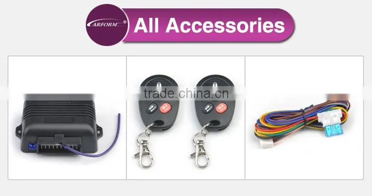 door locking kit flip key remote control hot sale car keyless entry system for universal cars with ROSH certification