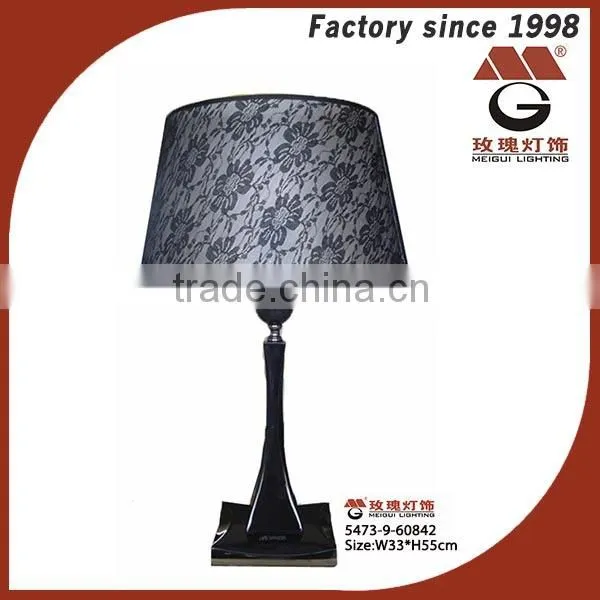 project floor lights with solid wood in black color