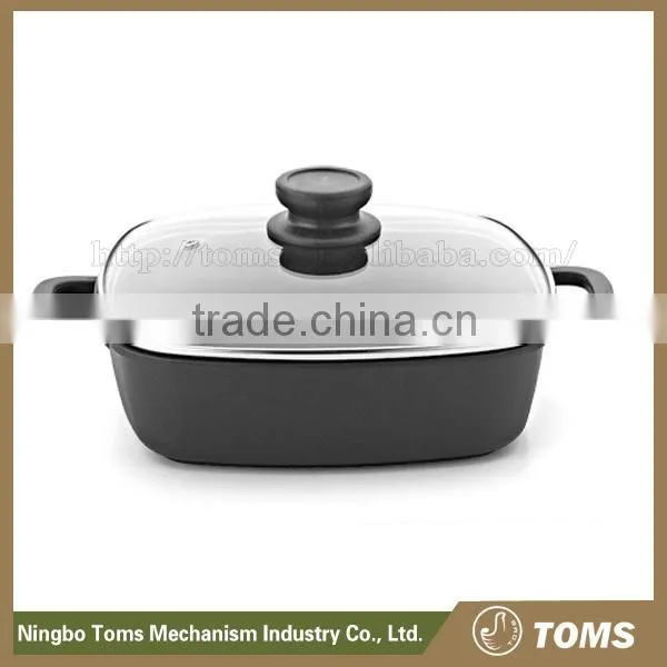 High quality Die Cast Aluminium Square nonstick cast iron frying pan