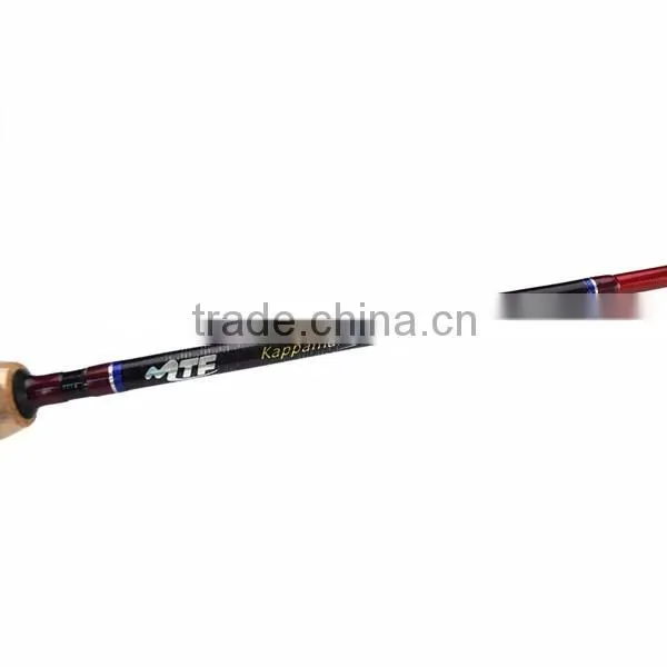 Hot Sell carbon fishing rods with stainless steel reel seat and cork handle