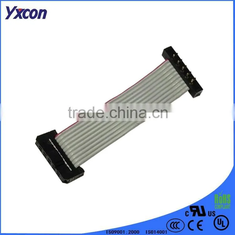 Dongguan supplier 10pin dual row IDC socket cable connector