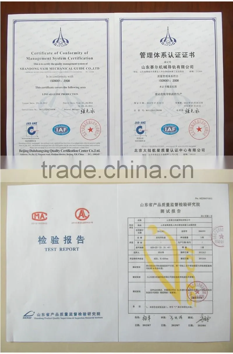 cylindrical linear rail SBR50UU linear guide