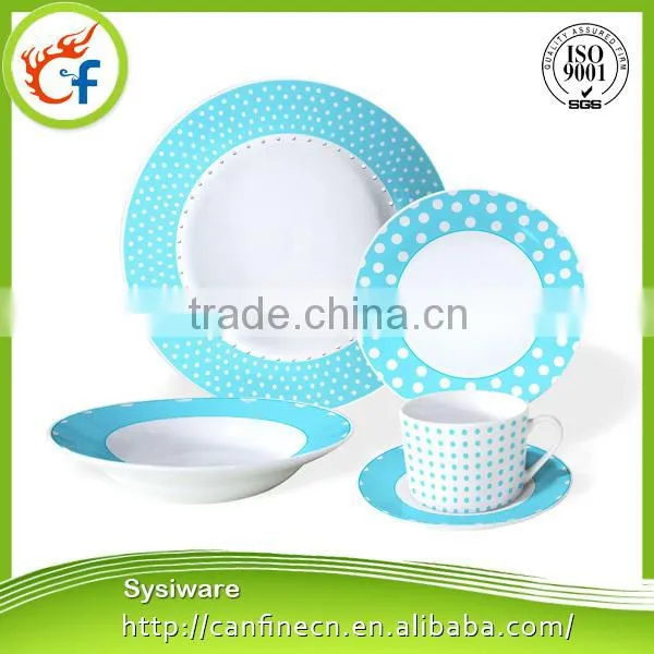 30pcs square dinner set for chile ,30pcs round dinner set for peru,