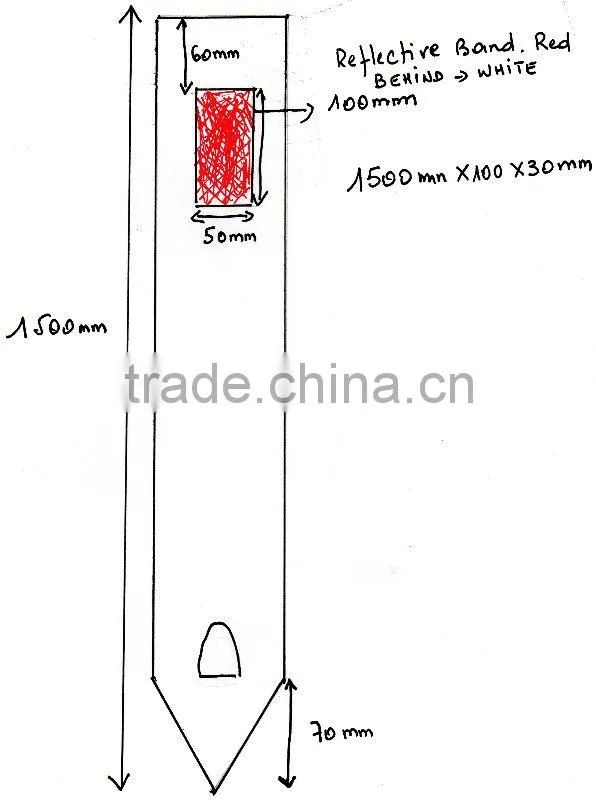 2013 RSG wholesales high quality road traffic delineator