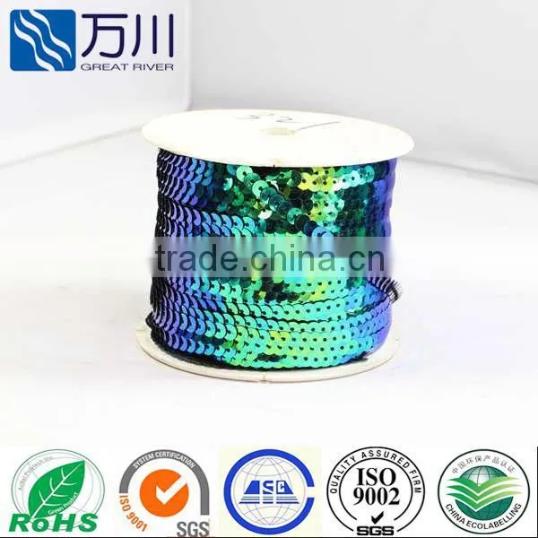 Most popular Christmas omament spangle sequin colour bar various colors available PVC sequin strip roll wholesale