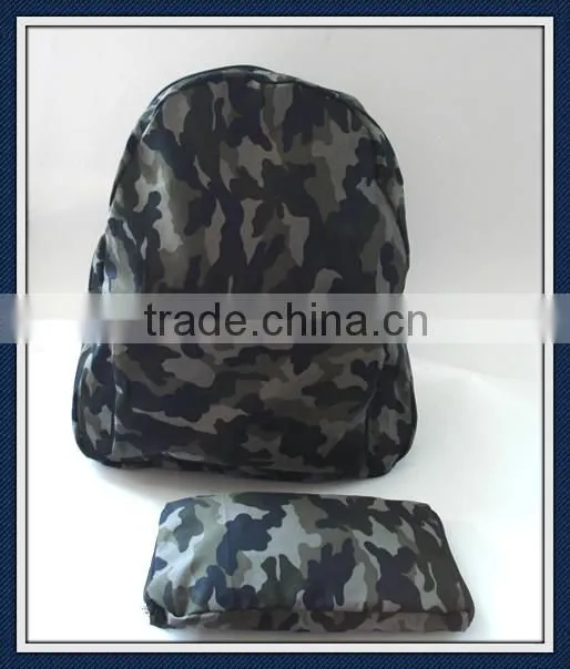 Folding Canvas backpack bag, Fabric Material and Eco-Friendly