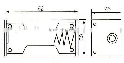 GT3-1805 1.5v battery case c battery holder button battery holder