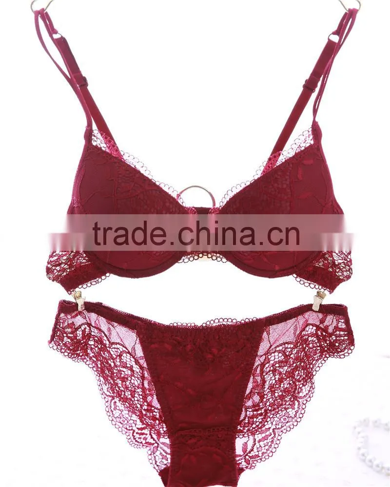Fancy Beautiful Young Girls lady lace sexcy Underwear bra set