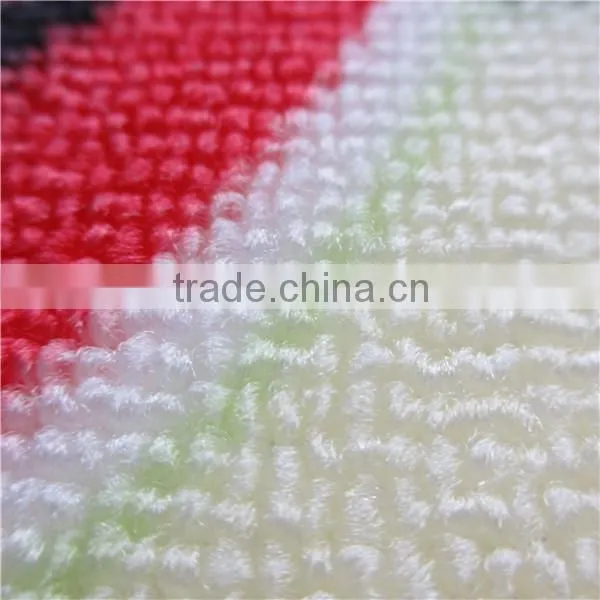 Multifunctional polyester loop pile printed logo mat