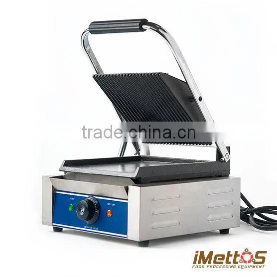 Tabletop Commercial Electric Panini maker iMettos Double Panini Grill