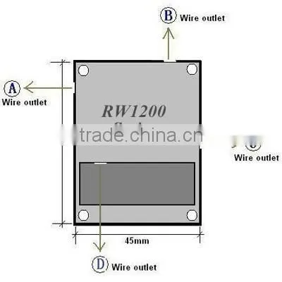 Cuboid Alarming Retractable anti theft scroll install by 3M sticker for security solutions
