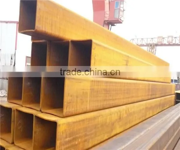 Updated popular big rectangular black steel pipe
