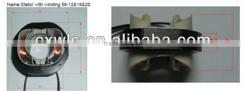shaded pole motor, step motor ,stand fan motor ,16'' stand fan motor