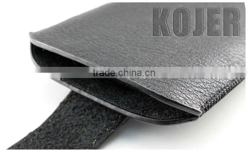 China manufacturer Cowhide Leather High Quality Case for iPhone 5,for iPhone 5 Pouch Case