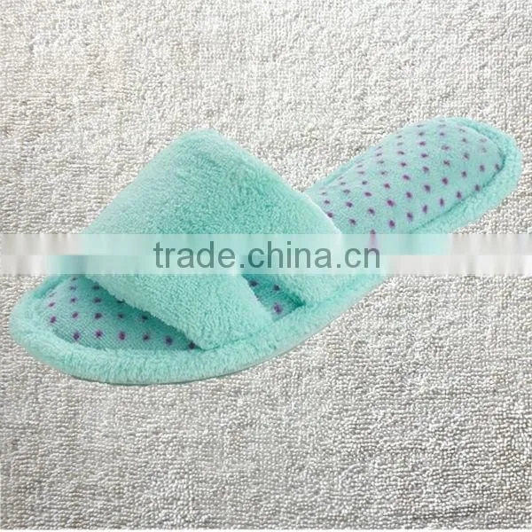 Womens New Comfy Terry Open Toe, Slide Scuff House Slipper
