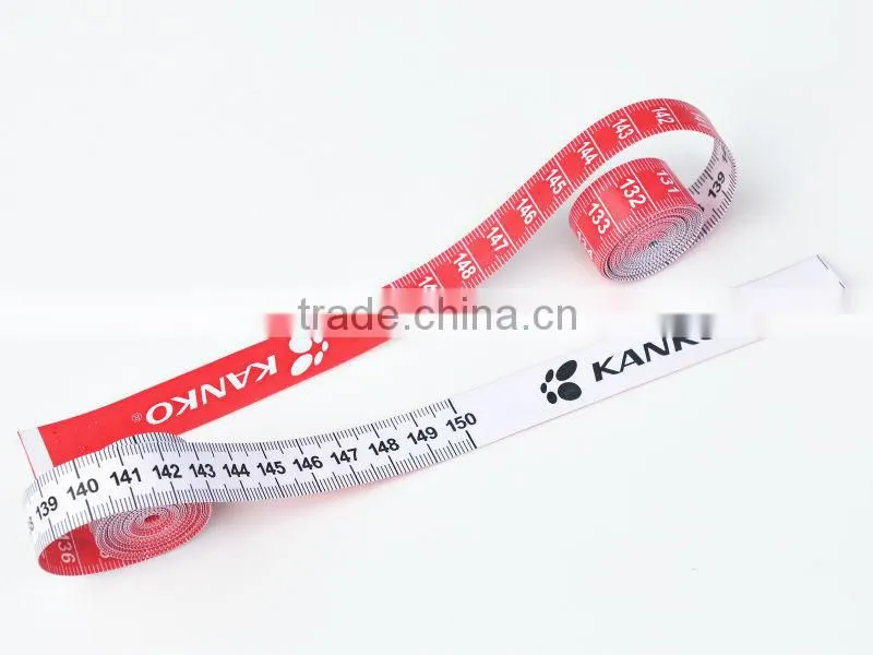 150cm double sides metric measure tapes promotional gift delta fiberglass tailoring tools with Your Logo