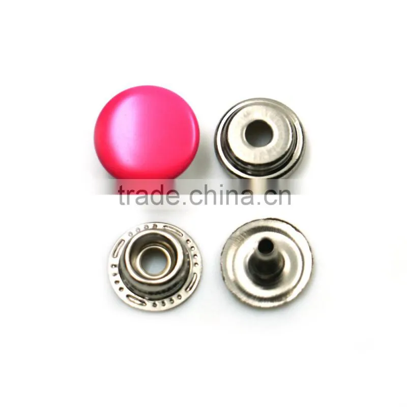 Custom colorful four parts press metal snap button