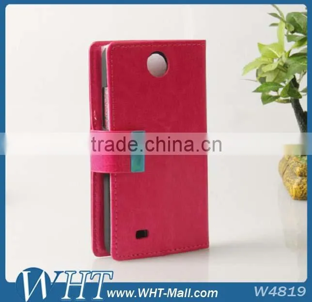 Classical Crazy Horse Phone Case For HTC Desire 300 Leather Cover
