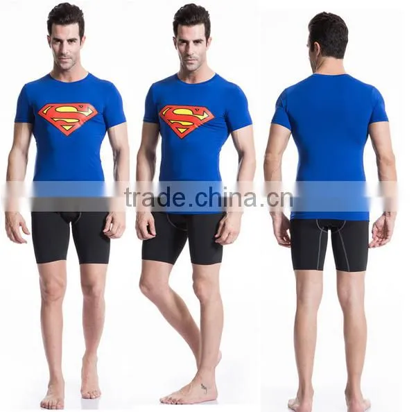 Bodybuilding Short Sleeve Marvel Cotton T Shirt Hot Items