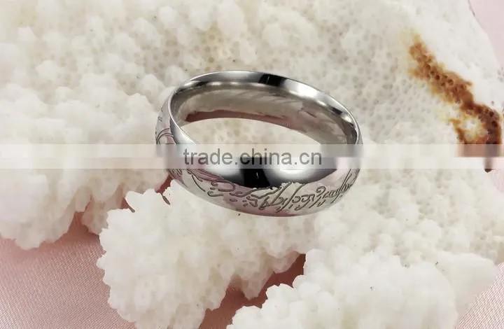 Best Selling Products Fashion Stainless Steel Dubai Design Silver Ring