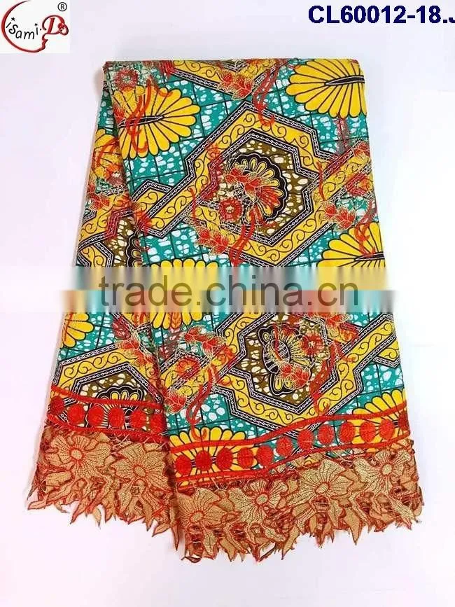 CL60012-2 New design available fast shipping good quality lace with wax 6yards