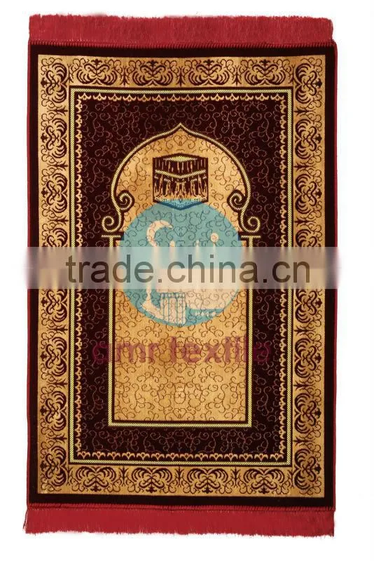 New Design Velvet Muslim Prayer Rug Designs